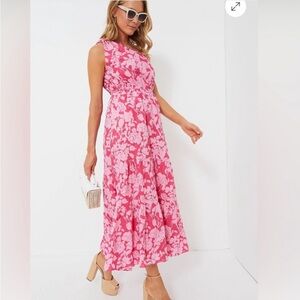 Tuckernuck Hyacinth House Pink Floral One Shoulder Sybil Maxi Dress NWT